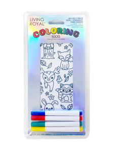 Woodland Animal - Coloring Socks
