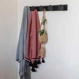 Rubberwood Wall Hook with Hooks