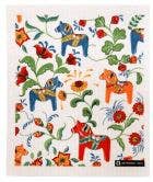 Beige Mini Dala Horse Swedish Wash Towel