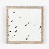 Birds - Rvs. Wooden Beaded Framed Print