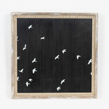 Birds - Rvs. Wooden Beaded Framed Print