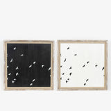 Birds - Rvs. Wooden Beaded Framed Print
