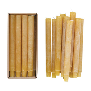 Unscented Taper Candles, Powder Finish