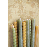 Unscented Taper Candles, Powder Finish