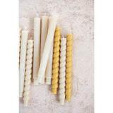 Unscented Taper Candles, Powder Finish