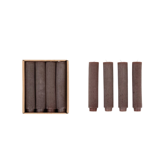 Unscented Pleated Taper Candles