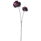 Metallic Poppy Spray- Purple/Orange