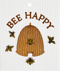 Bee Happy Swedish Wash Towel by Harry W. Smith