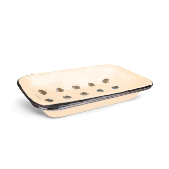 Farmhouse Yellow Metal Soap Dish