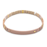 Good Karma Ombre Stretch Bracelet - Fawn/Gold - Gratitude