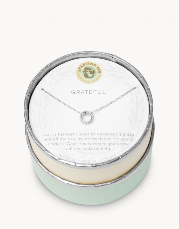 Grateful Necklace - Silver