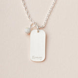 Stone Intention Charm Necklace - Howlite/Silver