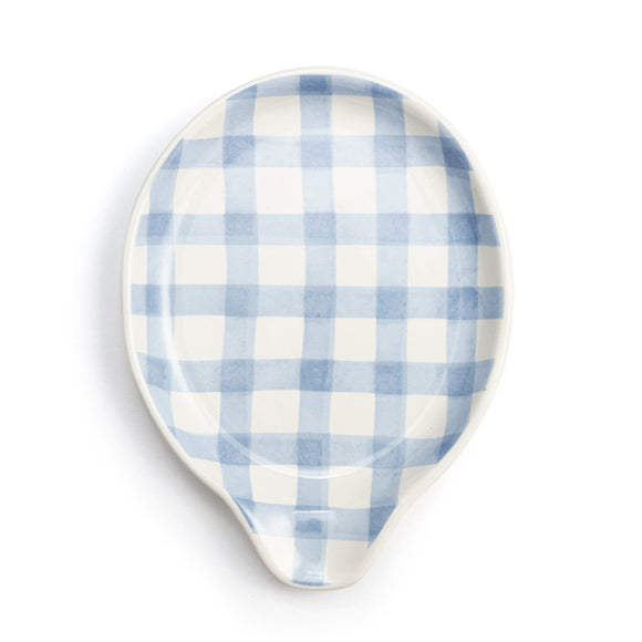 Blue Plaid Spoon Rest