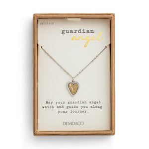 Guardian Angel Necklace - Heart
