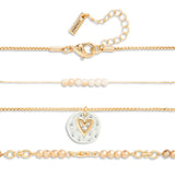 Beaded Love Necklace - Champagne