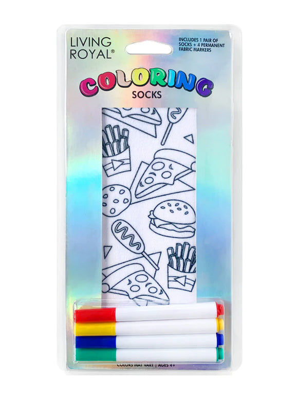 Junk Food Life - Coloring Socks