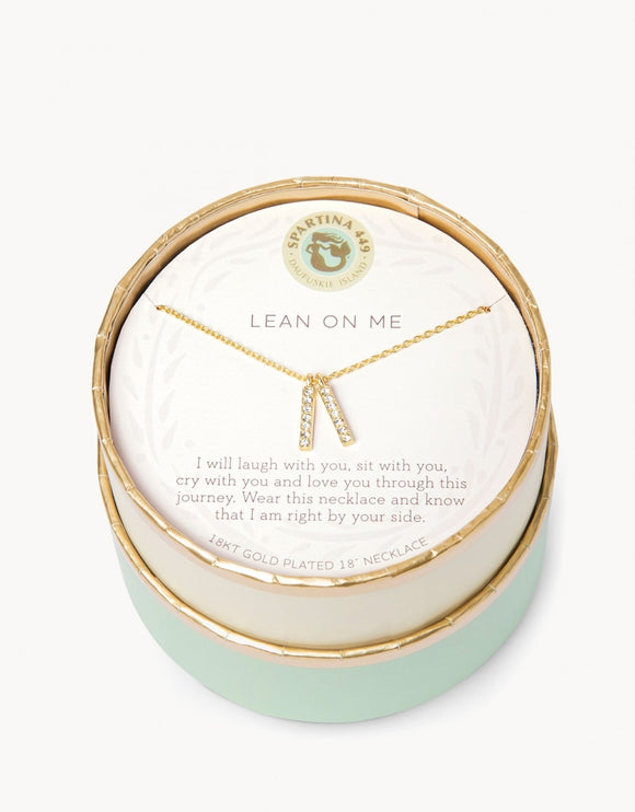 Lean On Me - Gold Necklace