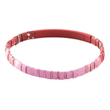 Good Karma Ombre Stretch Bracelet - Mulberry/Silver - Gratitude