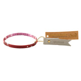 Good Karma Ombre Stretch Bracelet - Mulberry/Silver - Gratitude