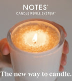 Notes Candle Starter Glass & Silicone Insert