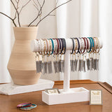 Good Karma Ombre Stretch Bracelet - Charcoal/Gold - Strength & Grace