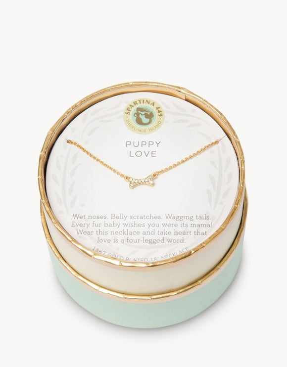 Puppy Love - Gold Necklace
