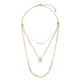 Beaded Love Necklace - Champagne