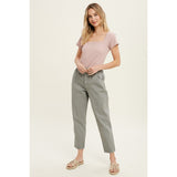 Mauve - Square Neck Top