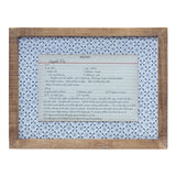 Framed Recipe Card - 4 Asst.