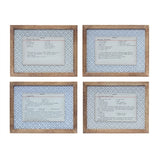 Framed Recipe Card - 4 Asst.