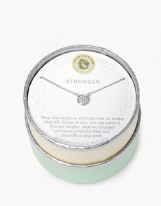 Stronger - Silver Necklace