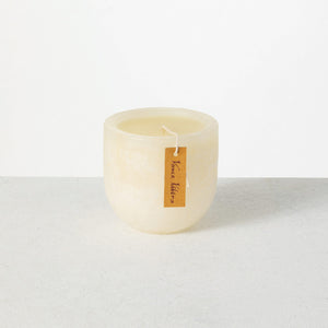 Melon White Goblet Candle