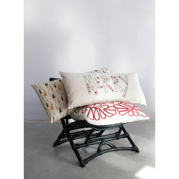 Cotton Chambray Lumbar Pillow